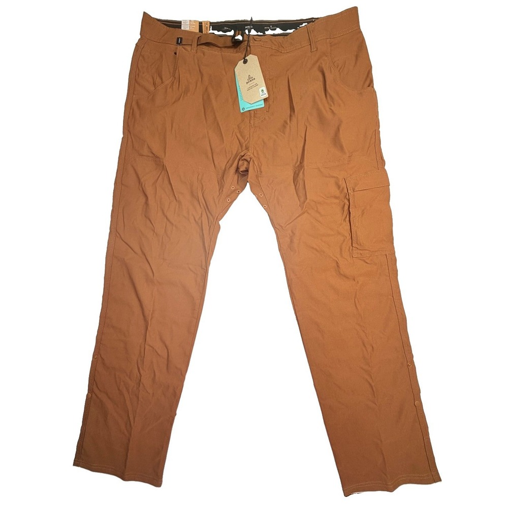 prAna Stretch Zion Slim Pant II Men's 40x32 Sepia Cargo Hiking NWT Tapered